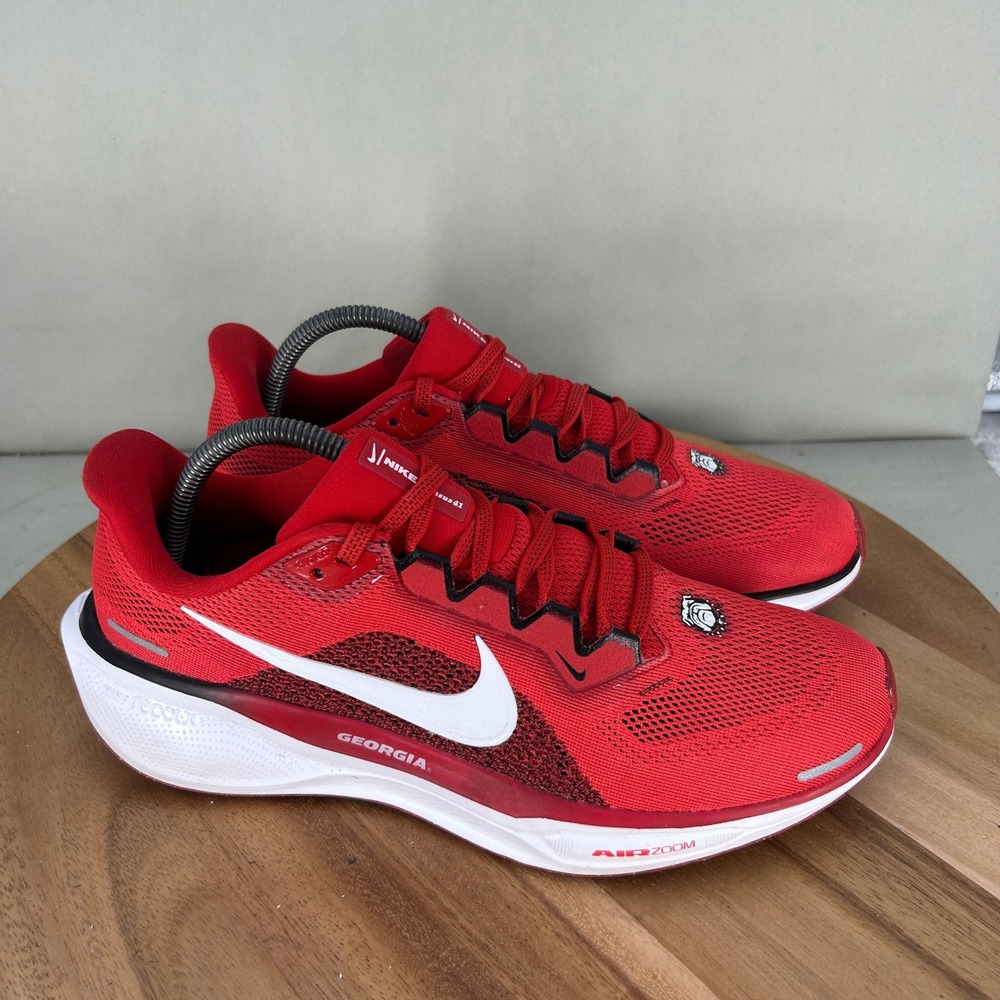 Nike Air Zoom Pegasus 41 Georgia Bulldogs Red Men Size 9 Running Shoe FZ5115-600